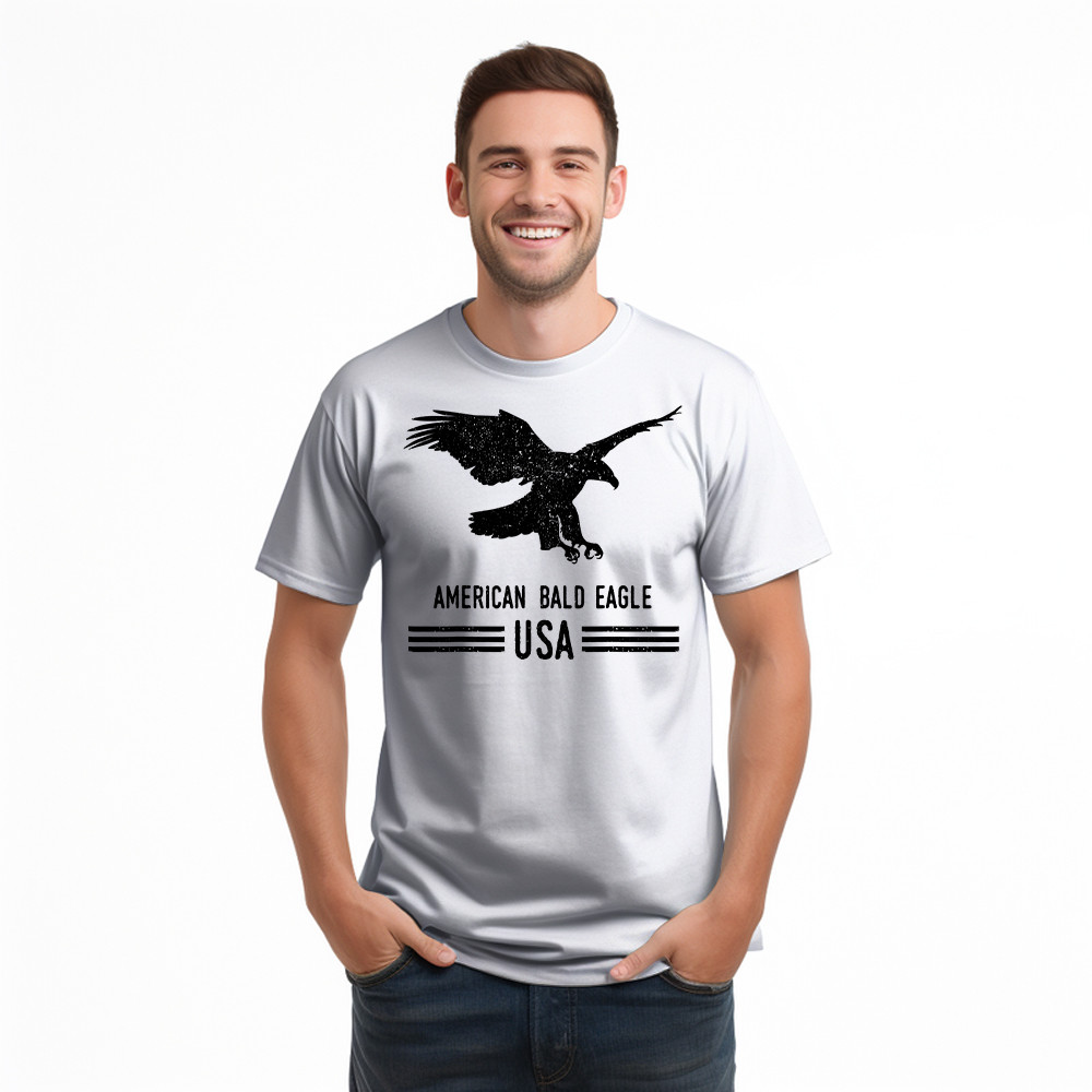 American Bald Eagle USA Shirt For 4th Of July Vintage T-Shirt Women Men