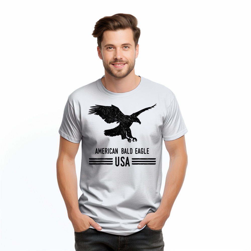 American Bald Eagle USA Shirt For 4th Of July Vintage T-Shirt Women Men