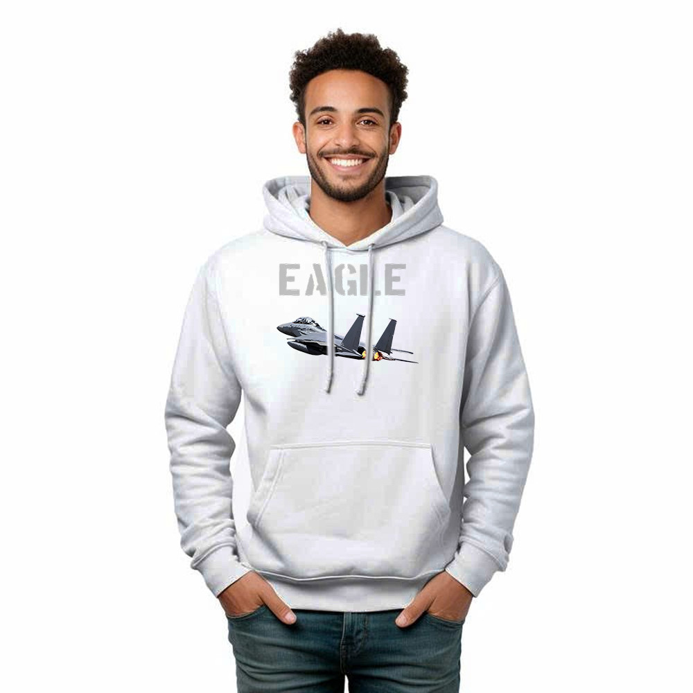 McDonnell Douglas F 15 Eagle Fighter Aircraft Hoodie Mens Aviation Gift Ideas