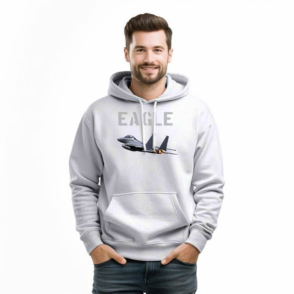McDonnell Douglas F 15 Eagle Fighter Aircraft Hoodie Mens Aviation Gift Ideas