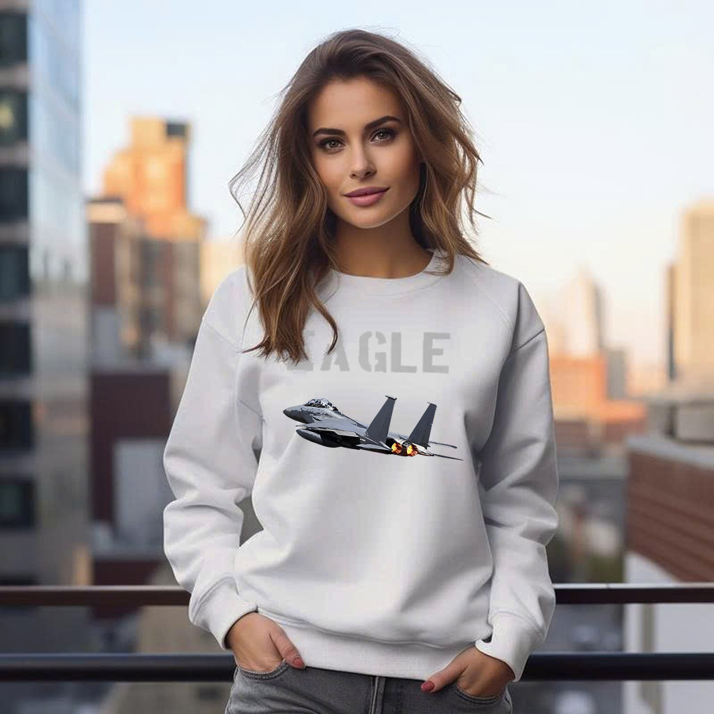 McDonnell Douglas F 15 Eagle Fighter Aircraft Sweatshirt Mens Aviation Gift Ideas