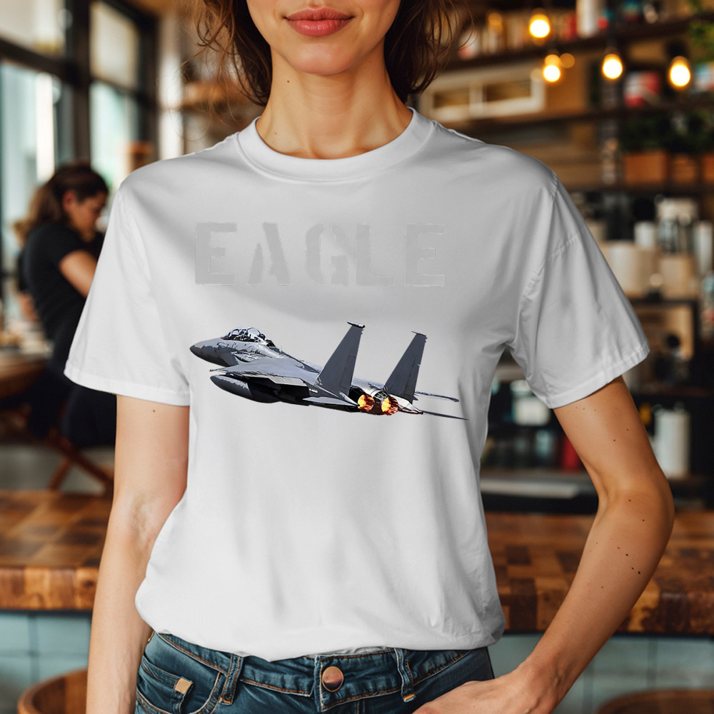 McDonnell Douglas F 15 Eagle Fighter Aircraft T-Shirt Mens Aviation Gift Ideas