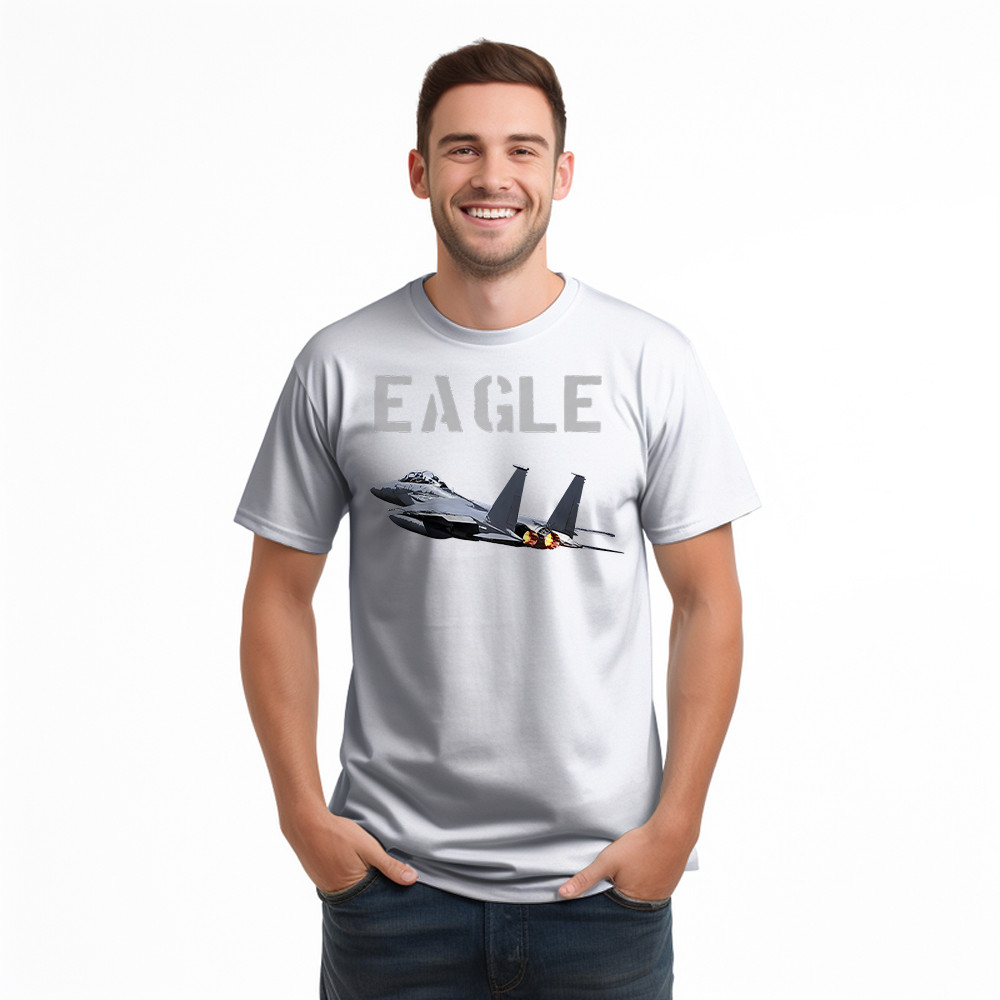 McDonnell Douglas F 15 Eagle Fighter Aircraft T-Shirt Mens Aviation Gift Ideas