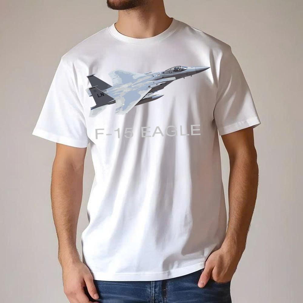 McDonnell Douglas F 15 Eagle Shirt Fighter Aircraft Pilot T-Shirt Guys Gift