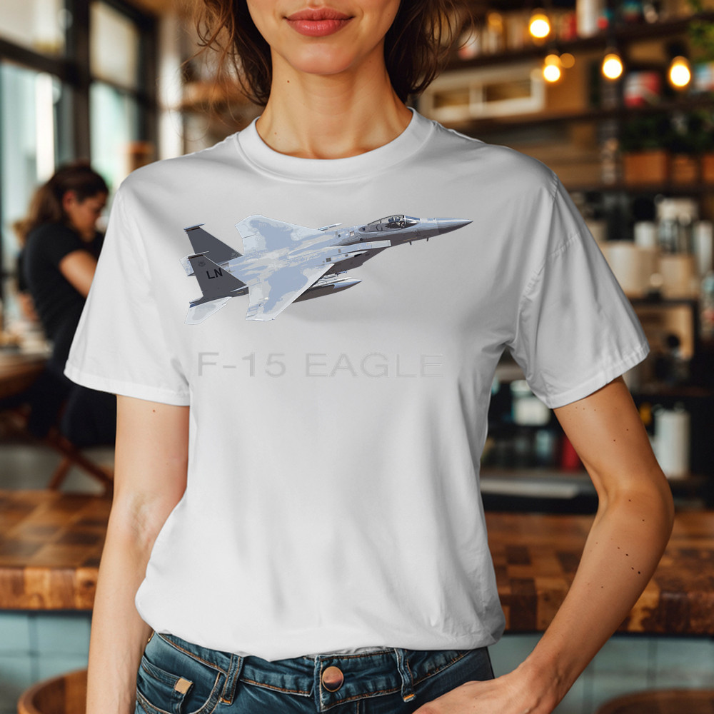 McDonnell Douglas F 15 Eagle Shirt Fighter Aircraft Pilot T-Shirt Guys Gift